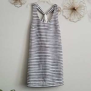 J Crew Striped Sleeveless Shift Dress Size 0